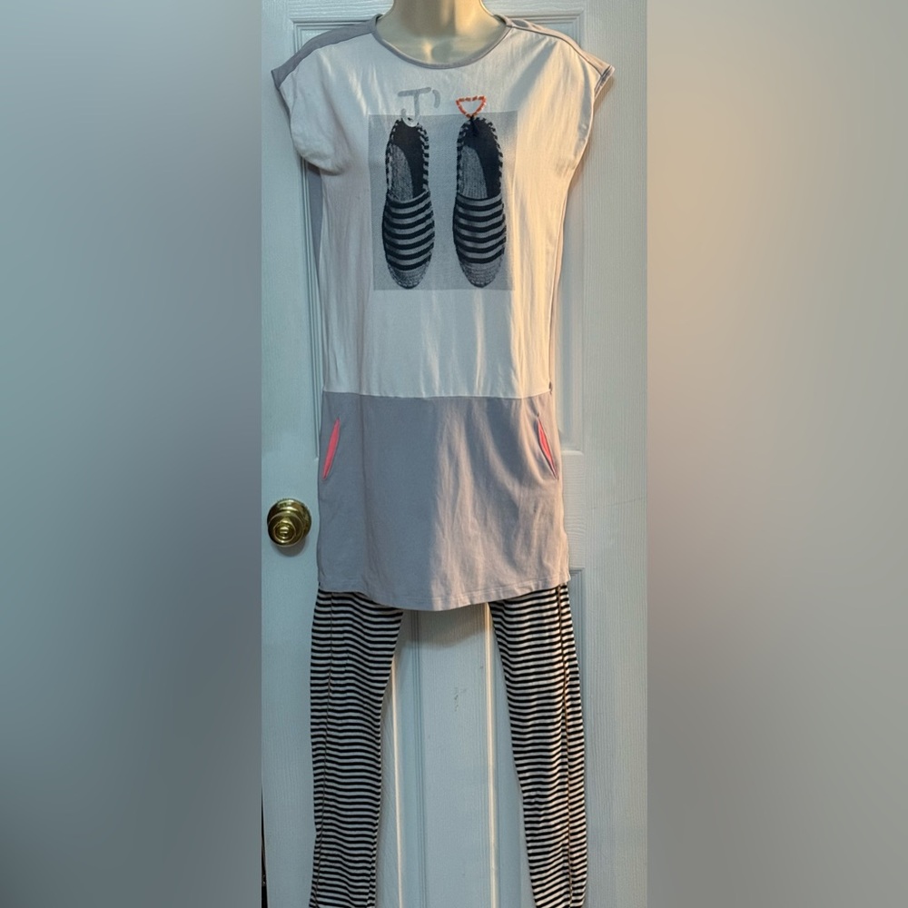 NoNo I ❤️Espadrilles Dress & Leggings Sz 16